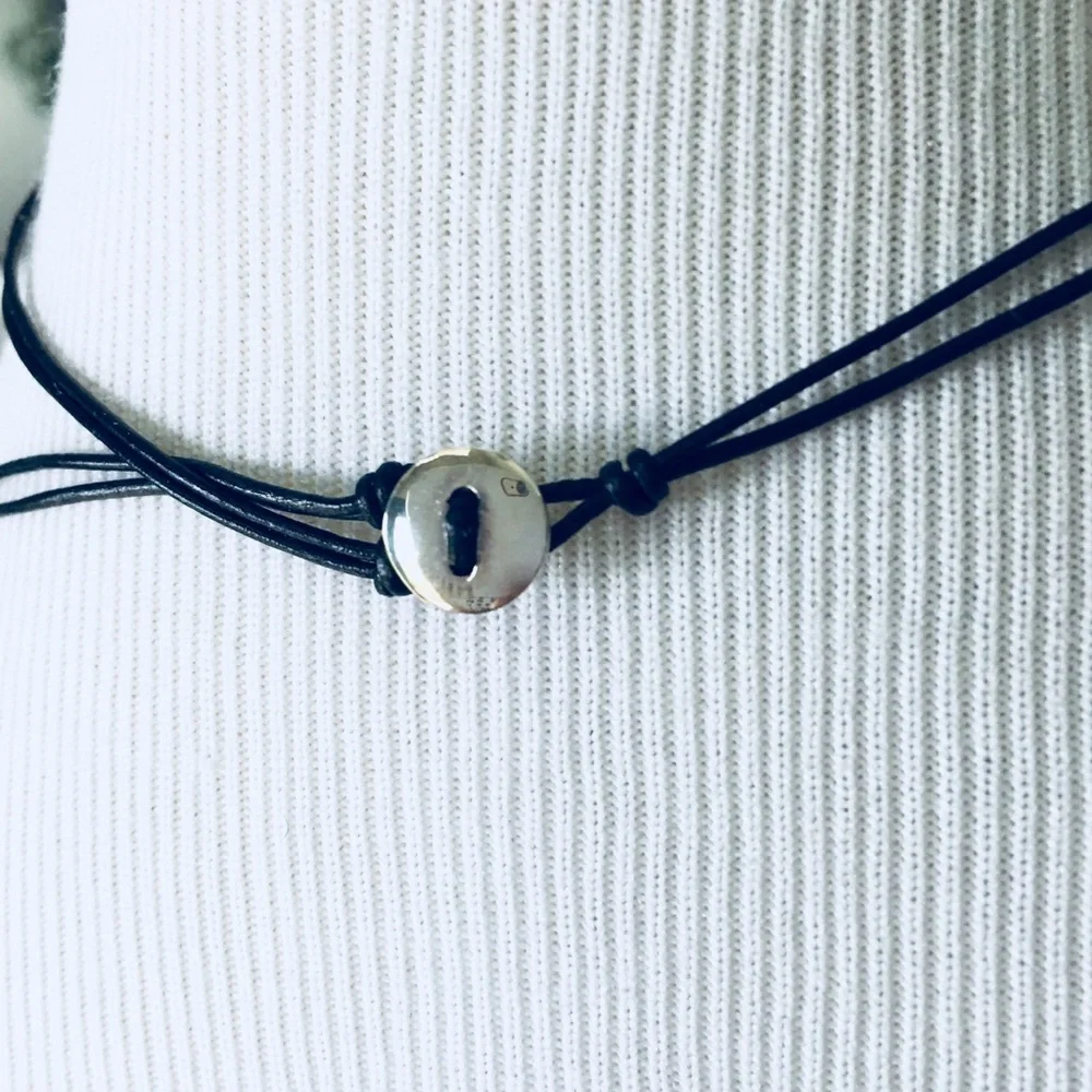 Sterling‎ silver Halloween skull cross necklace